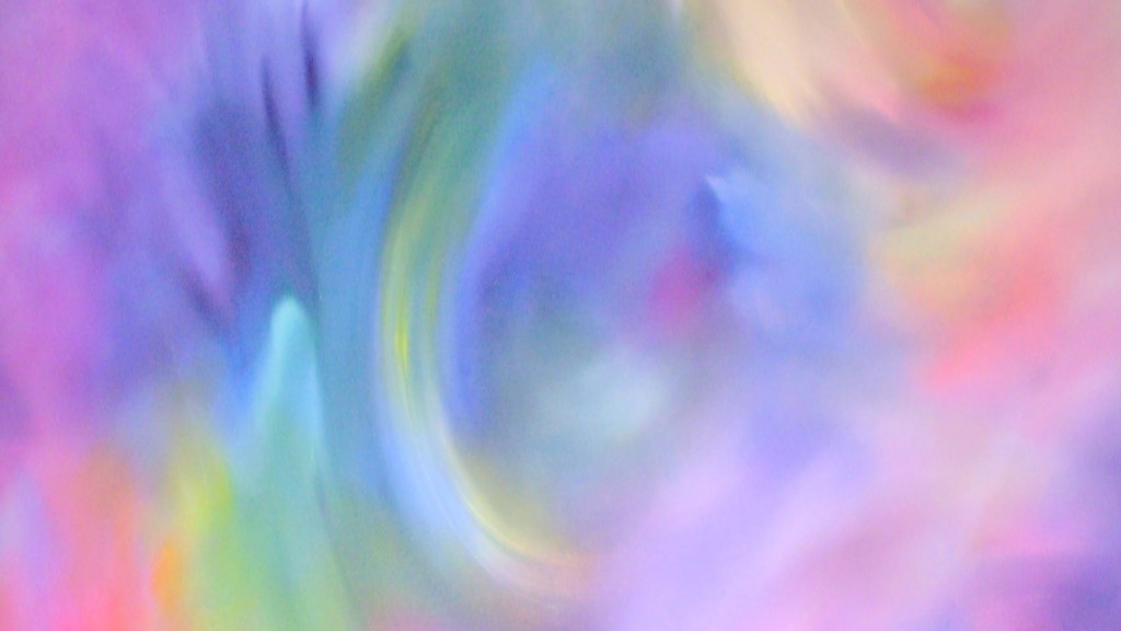 An abstract rainbow swirl.