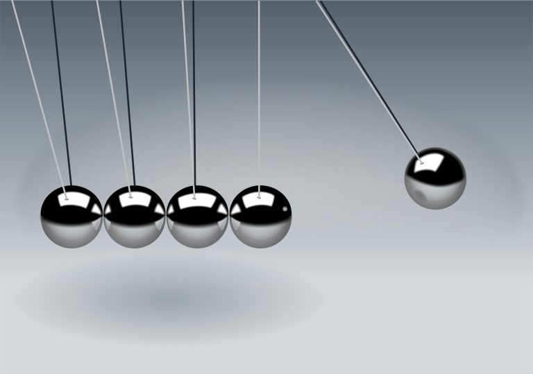 Newton's Cradle in Close-up