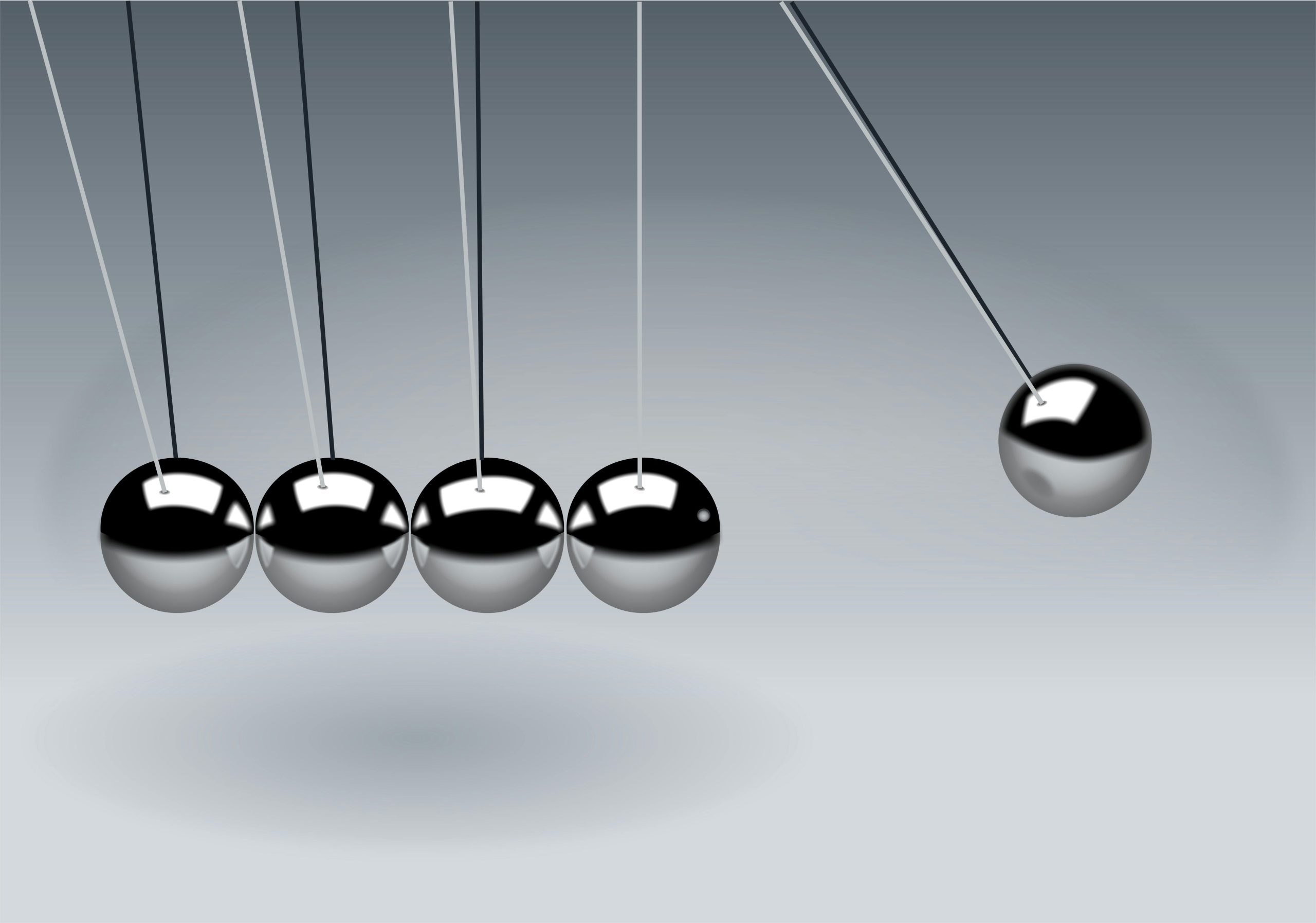 Newton's Cradle in Close-up