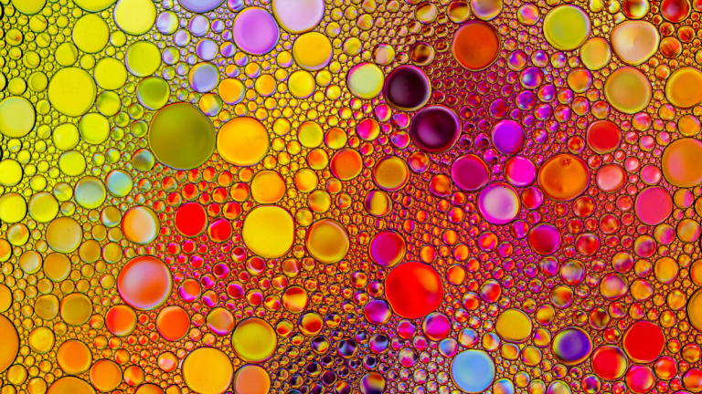 Colourful bubbles