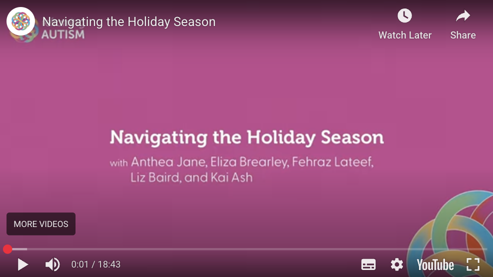 Navigating the Holiday Season webinar screenshot
