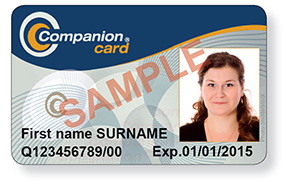 A sample photo of an Australian Companion Card